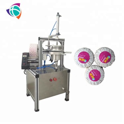 manual /semi-automatic  round soap wrapping packing machine