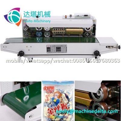 Package sealing machine/ sealing machine for plastic bags/ band sealer